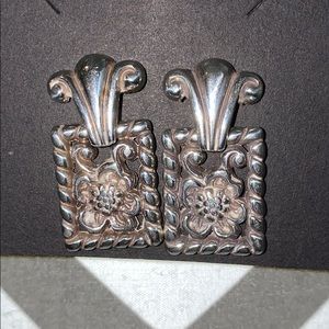 Brighton Flower Stud Dangle Earrings